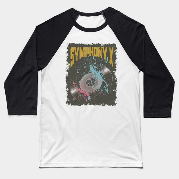 Symphony X Vintage Vynil Baseball T-Shirt by K.P.L.D.S.G.N